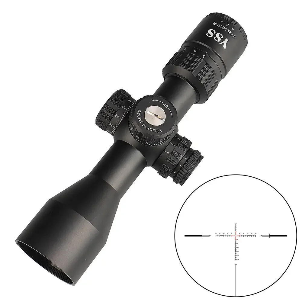Brand new model 1-0420 wholesale hunting spotting scope FFP 3-12x44 telescope optical sight