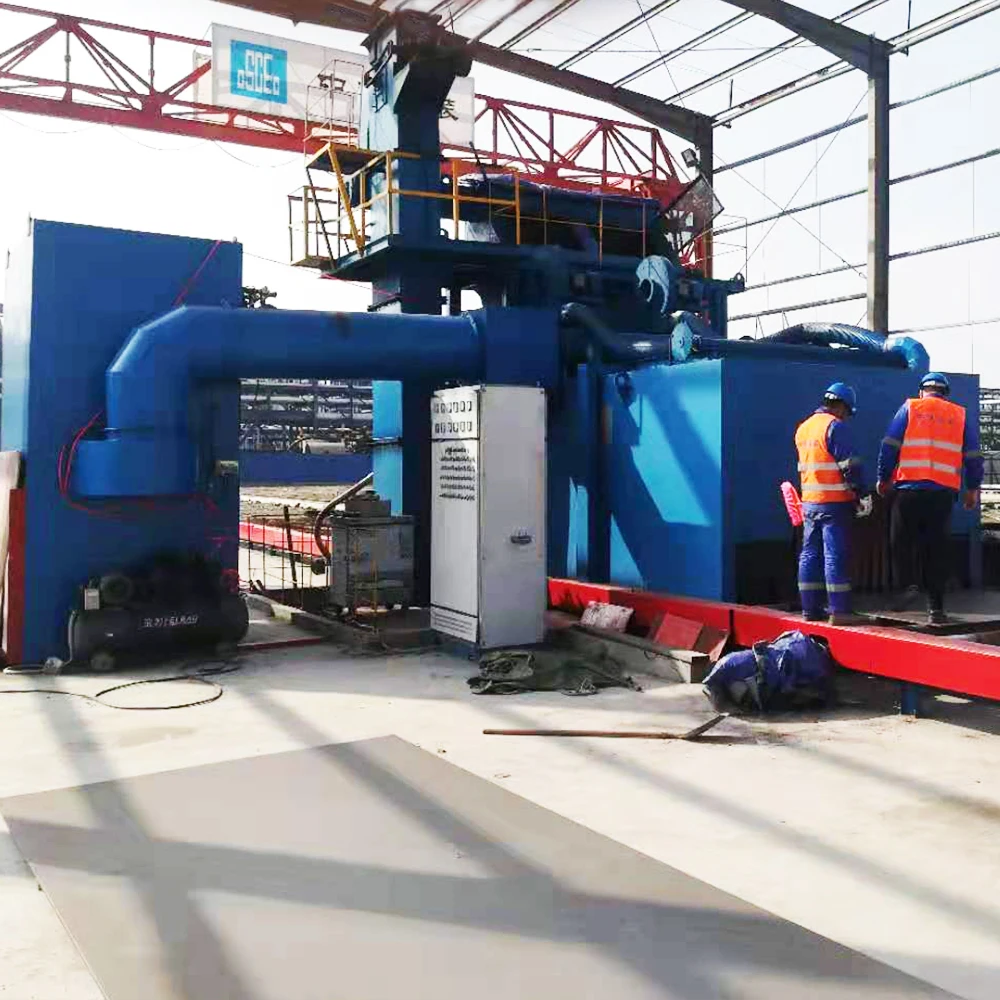 Q69 дробеструйное оборудование/стальная пластина структура Дробеструйная Очистительная Машина для продажи