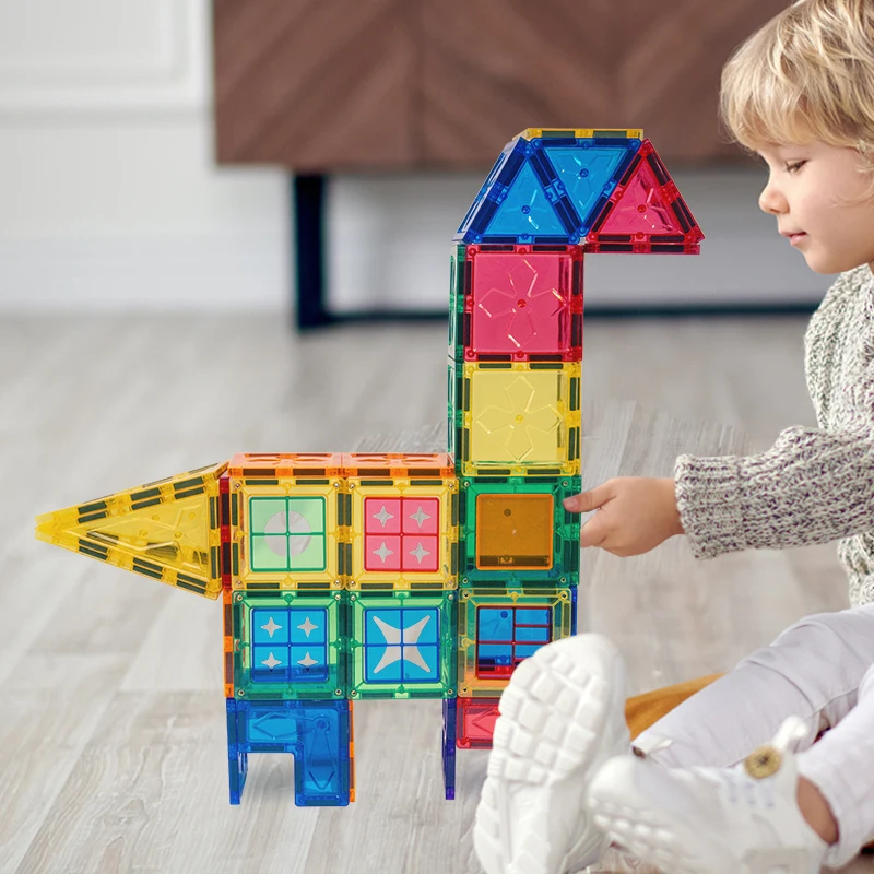Explosive New Children Educational DIY Toy Magnetic Building Block Magnetic Tiles