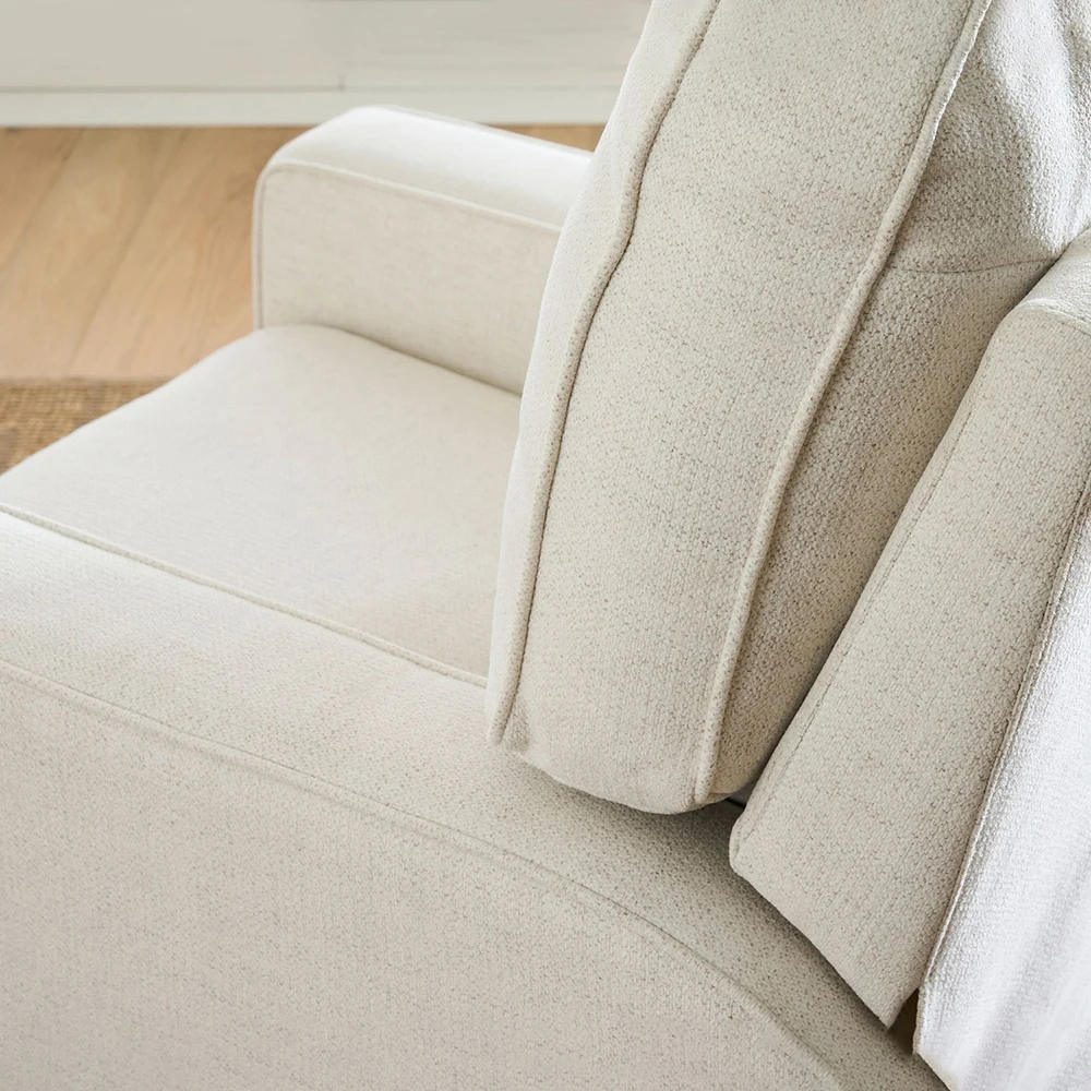 OEM Living Room Electric Recliner Chair Comfort Square Arm Upholstered Power Swivel Glider Recliner Sofa