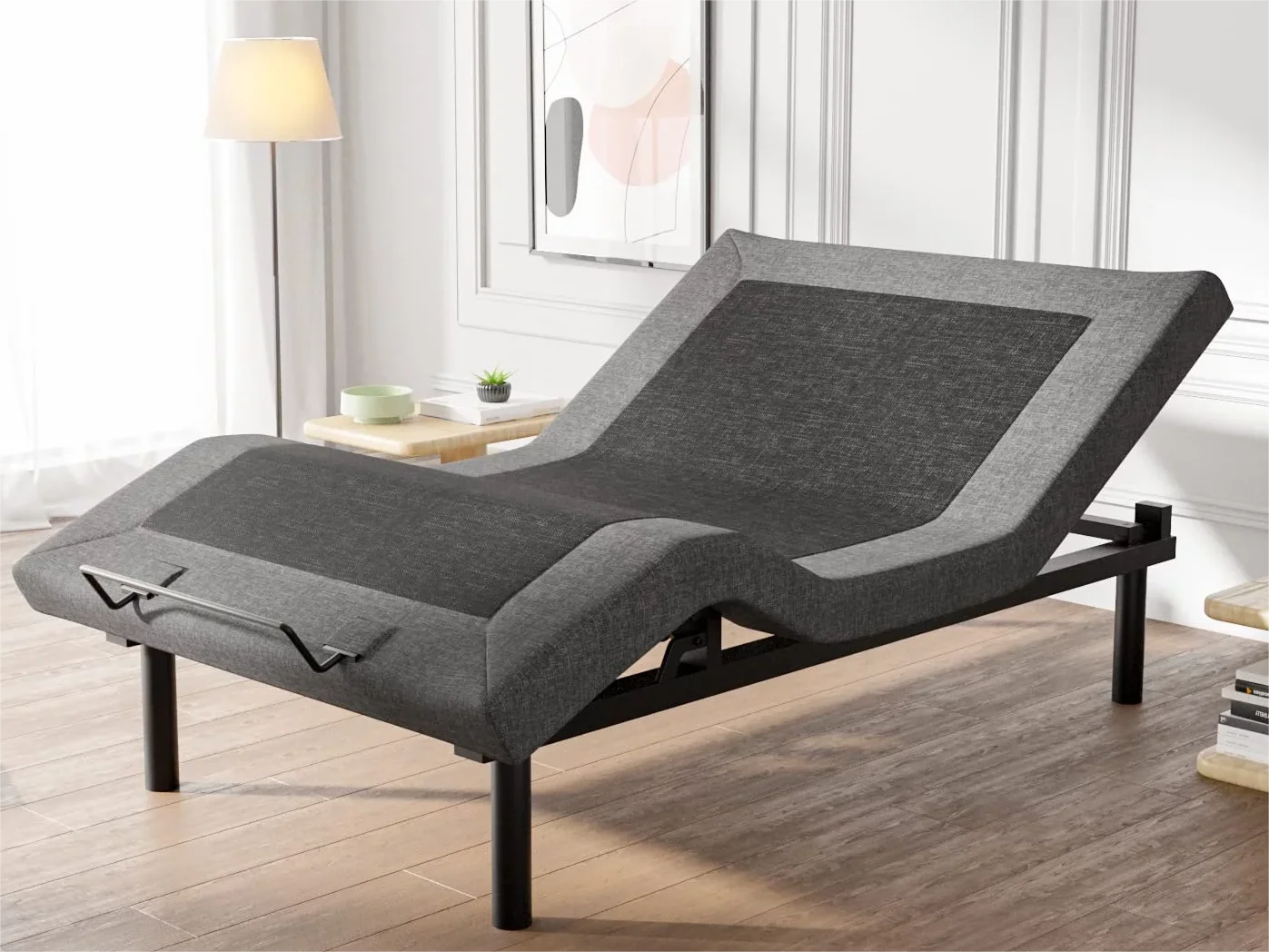 customized full size electric metal bed frame adjustable bed base