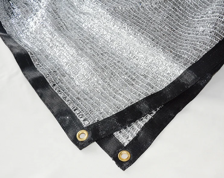 Aluminum net  Garden Shade Cloth 90% UV 4 x 6 m Sunblock Silver Reflective Shade Cloth