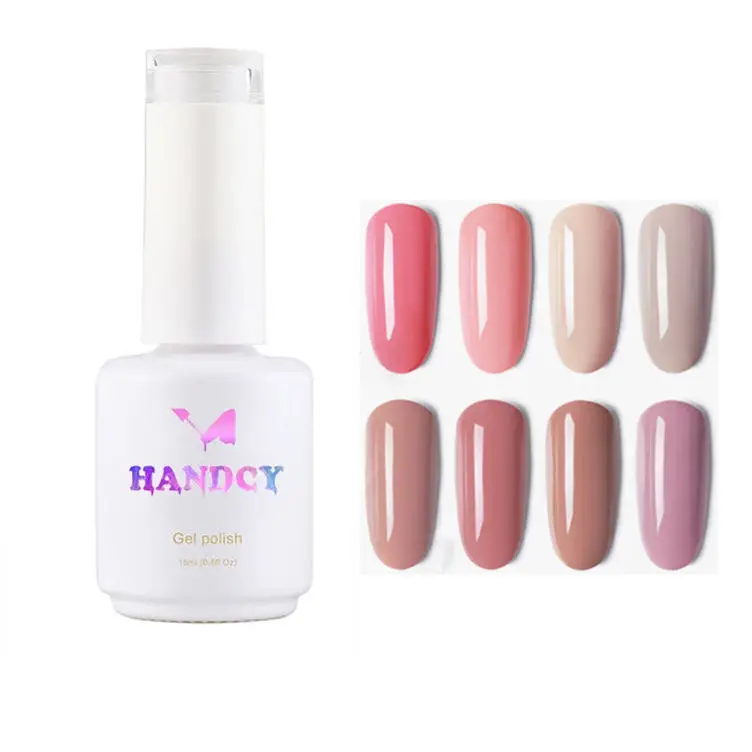 Wholesale pigment good flow flat nail uv kit gel polish set with color chart gel nails kit