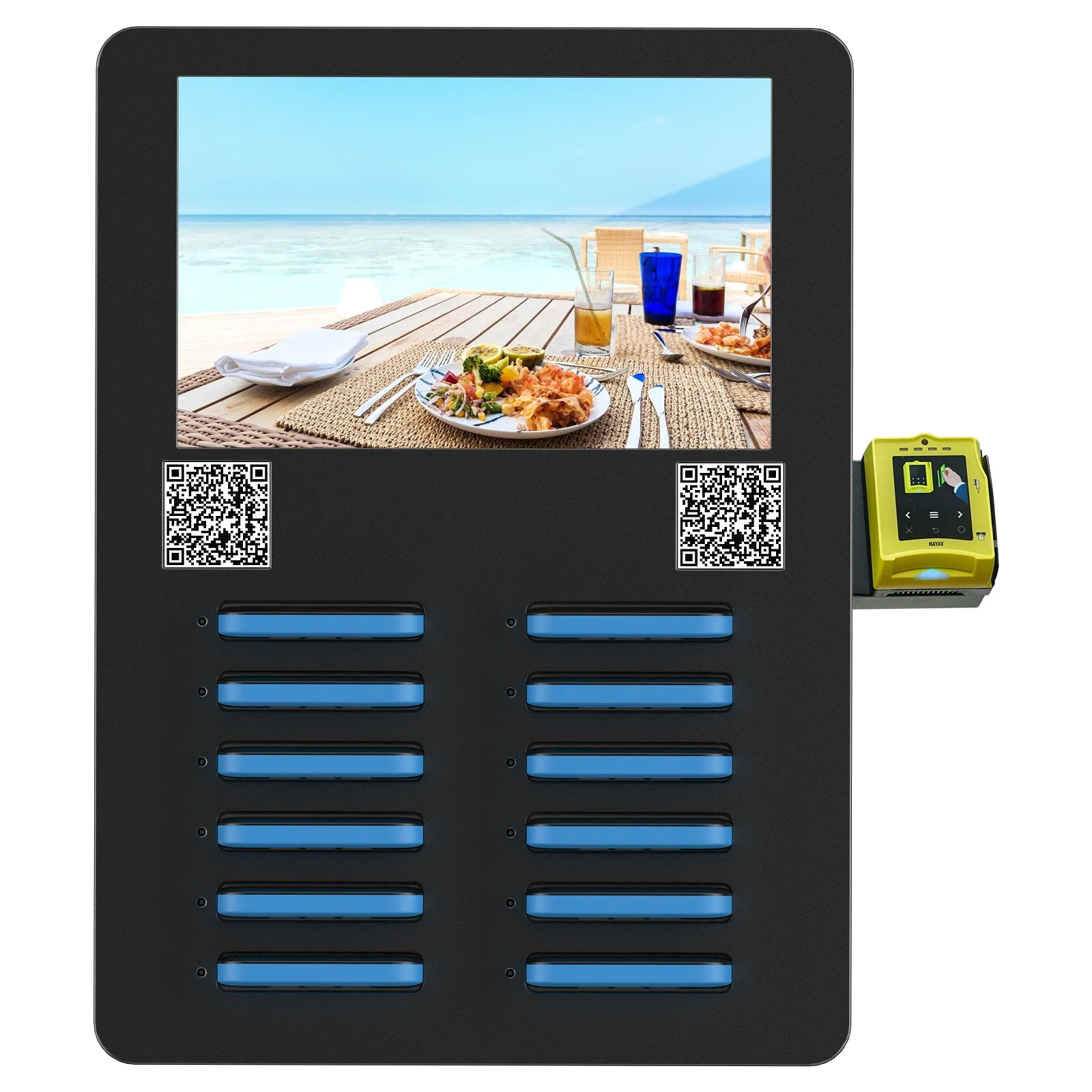 Charge powerbank rental system POS terminal rent mobile phone charger vending sharing power bank restaurant charging station