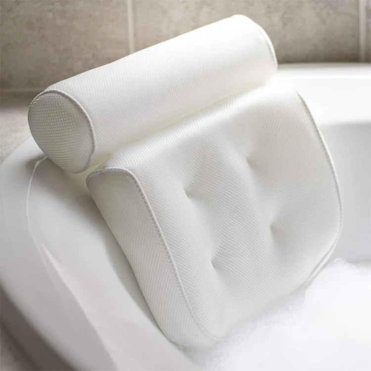 Wholesale Non-slip 3d Mesh Spa Bath Pillow Luxury Bathtub Pillow