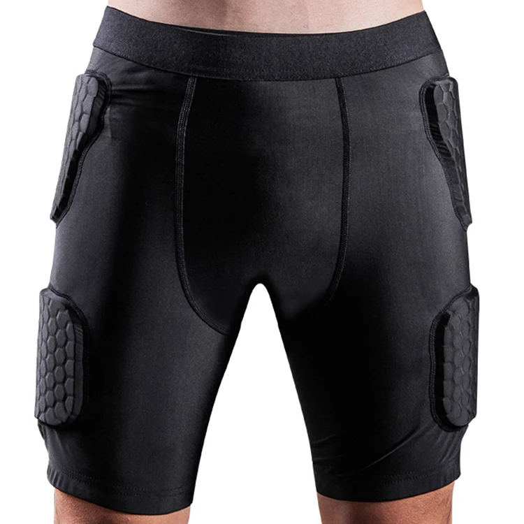 Factory Direct Supply Sports Mens Baseball Anti Collision Shorts Lycra Honeycomb Anti-collision Knee Pants With Wholesale Price