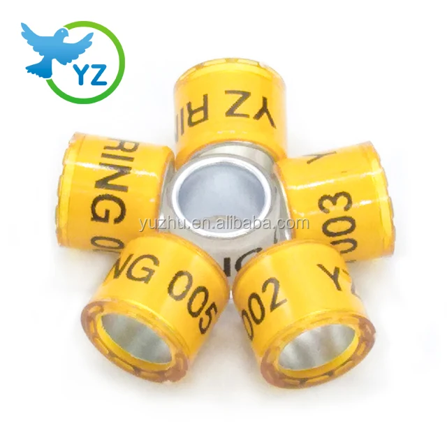 2023 hot sale GOLD 8mm new racing pigeon rings making with crown