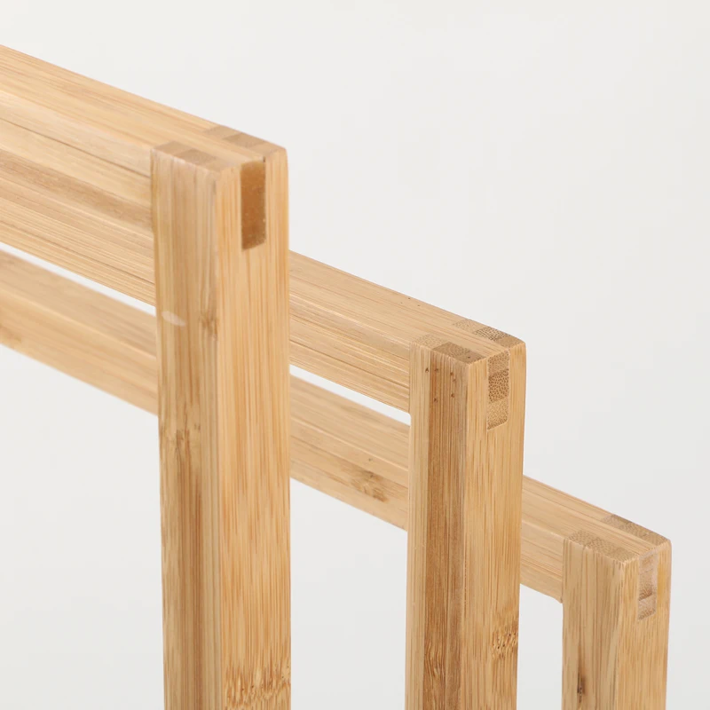 Chinese manufacturer removable free standing no easy to deformation bamboo 3 hand towel rack