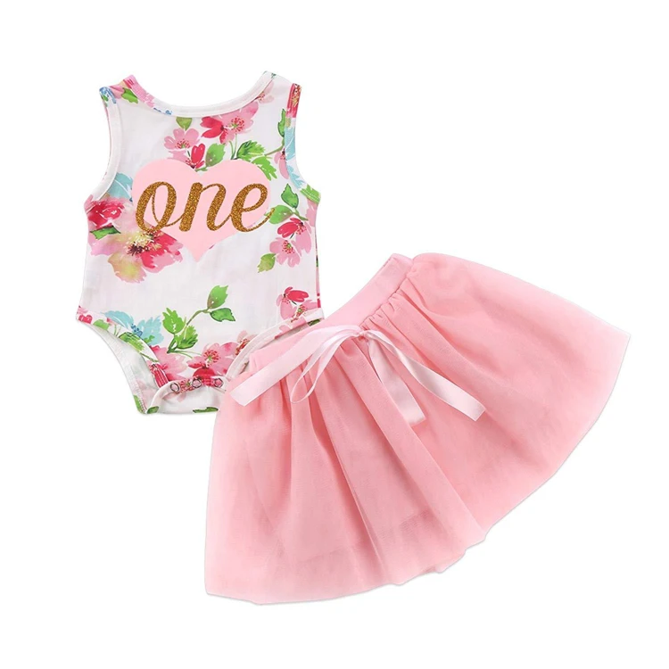 
Wholesale 6 month rompers top Mesh skirt baby cute girl stylish dress 