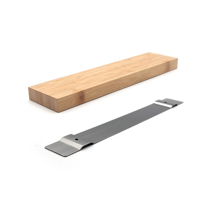 Hot Sale  magnetic rubber wood knife holder Wall Mount Support Magnetic knife block