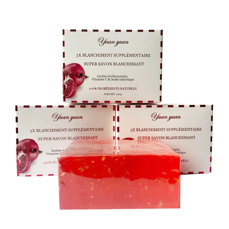 Hot sell  west African arbutin Vitamin C salicylic acid guava 24K extra Whitening soap