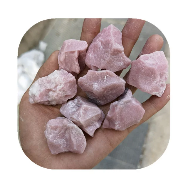 Wholesale crystals minerals wholesale bulk raw gemstone natural pink opal rough stones for Decor
