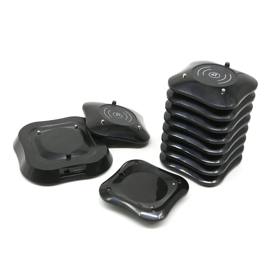 WirelessLinkx Restaurant Beeper Buzzer Queue Customer Guest 10 Wireless Pager System For Clinic Coffee Shop Church Food Truck