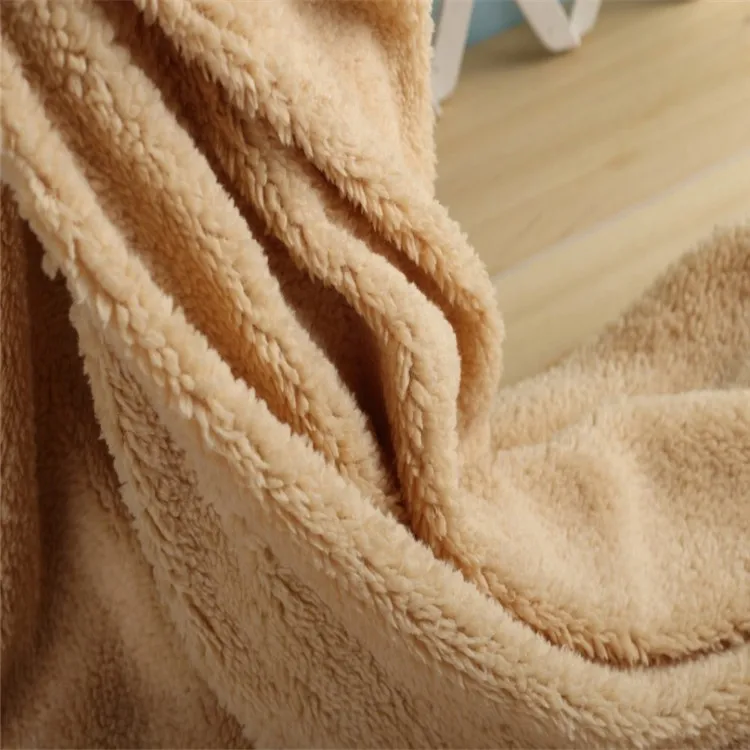 
Wholesale high quality 100% polyester sherpa fleece teddy bear fur fabric for garment 