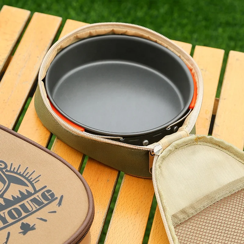 Outdoor waterproof large capacity storage bag Oxford cloth camping cutlery storage bag