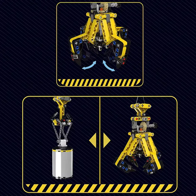Mould King 17059 Engineering Series Mobile Tower Crane Building Block Toys 1731Pcs Remote Control APP Assembly Block