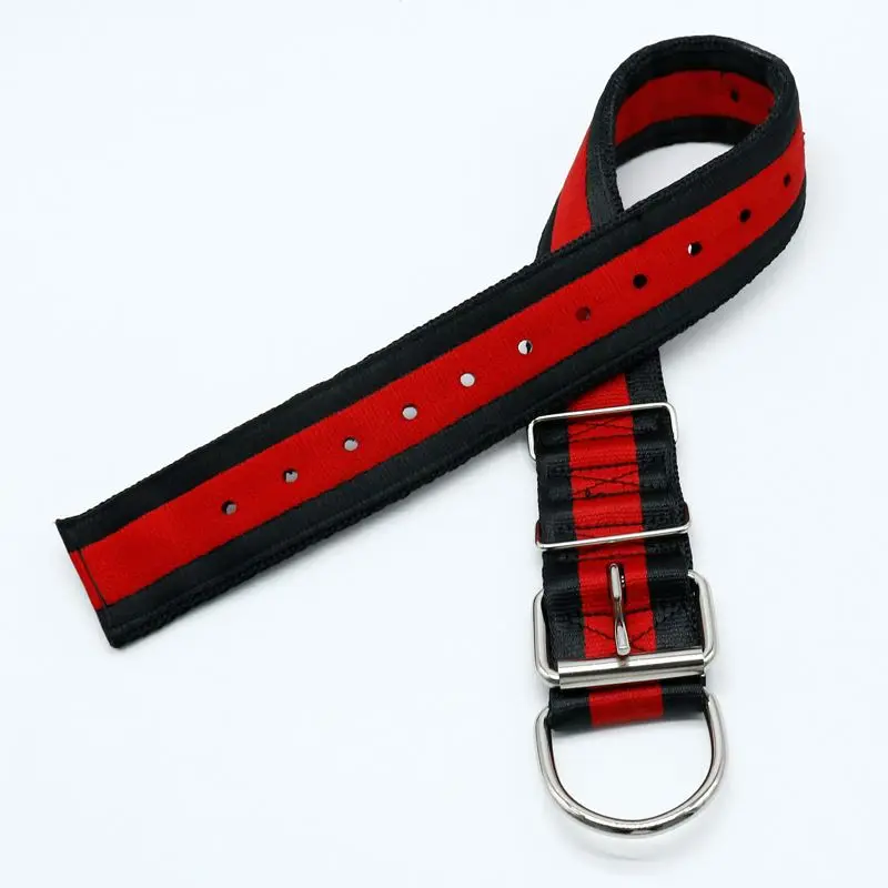 Muker 2-inch Large Nylon Metal Reflective Breakaway Buckled Design Training US American Black Pitbulls XS Size RIBBONS Dogs HK