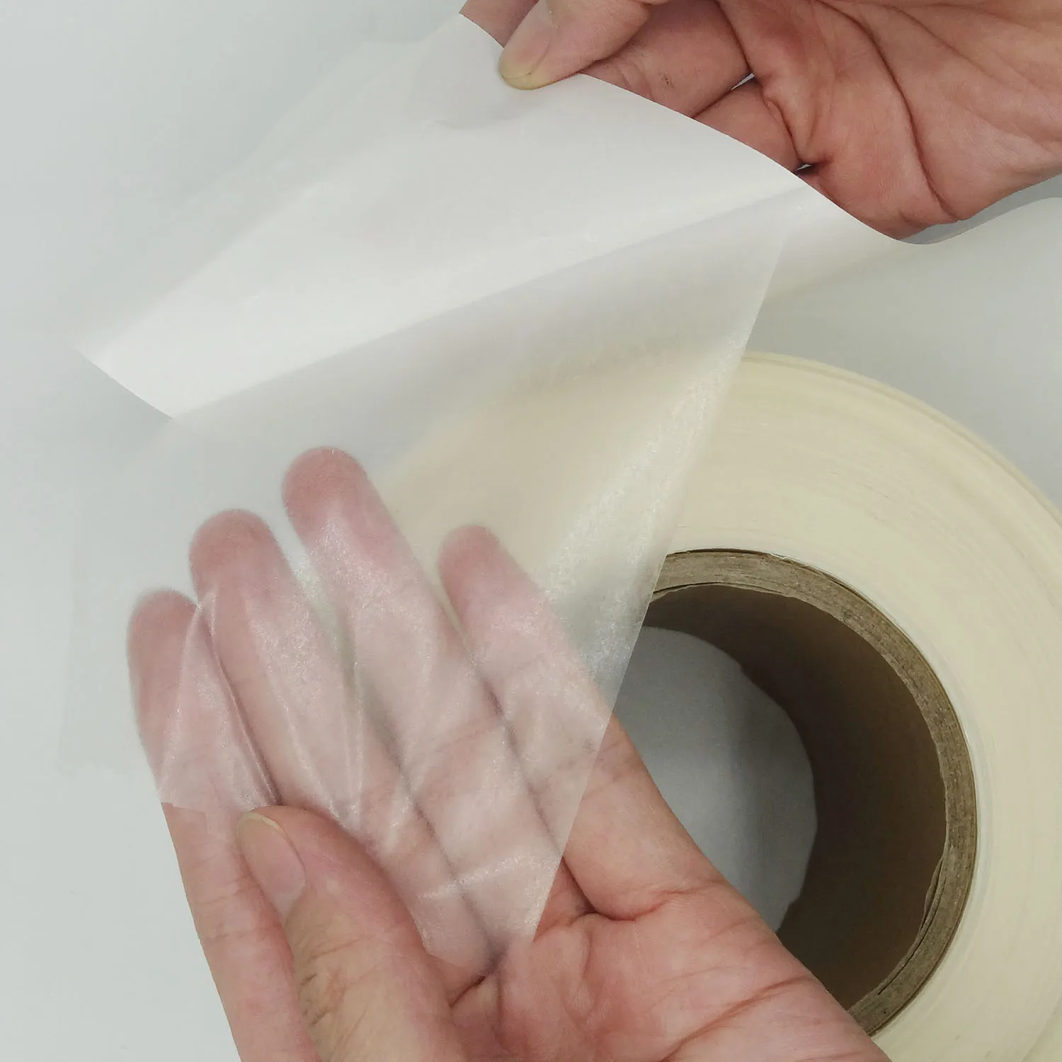 Transparent TPU polyurethane hot melt adhesive film for high elastic seamless underwear