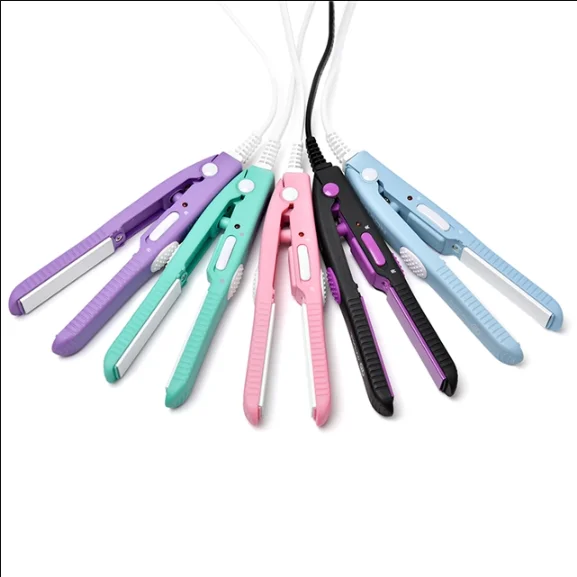 Wholesale Rechargeable PTC Fasting Heating Mini Curling Ion Salon Portable 2 in 1 Wireless Hair Straightener and Curler