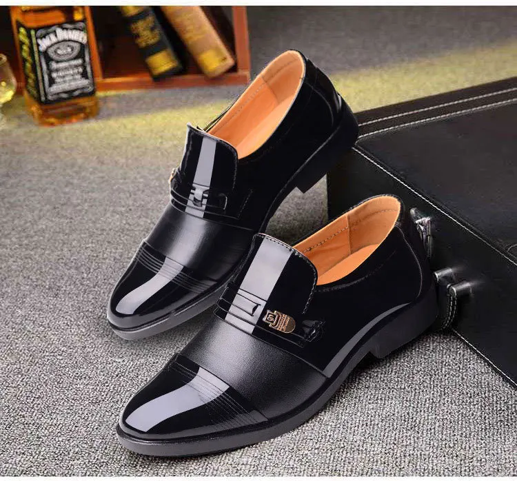 Business Official Office Large Size 13 Men Leather Shoes High Quality Cheap Casual Dress Shoes for Men