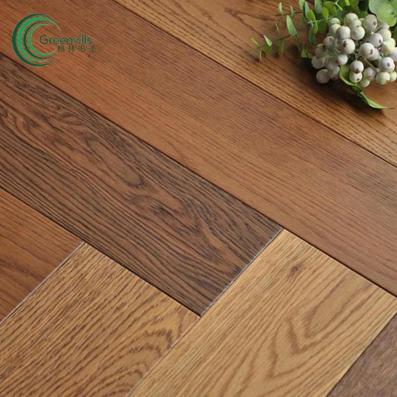3mm top layer herringbong flooring,multilayer parquet wood timber parquet flooring