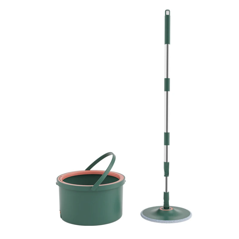 Topwill Flat Quick Clean Mops 360 Microfiber Telescopic Floor Dust Cleaning Water Squeeze Mop With Bucket Dry and Wet Rotary Mop