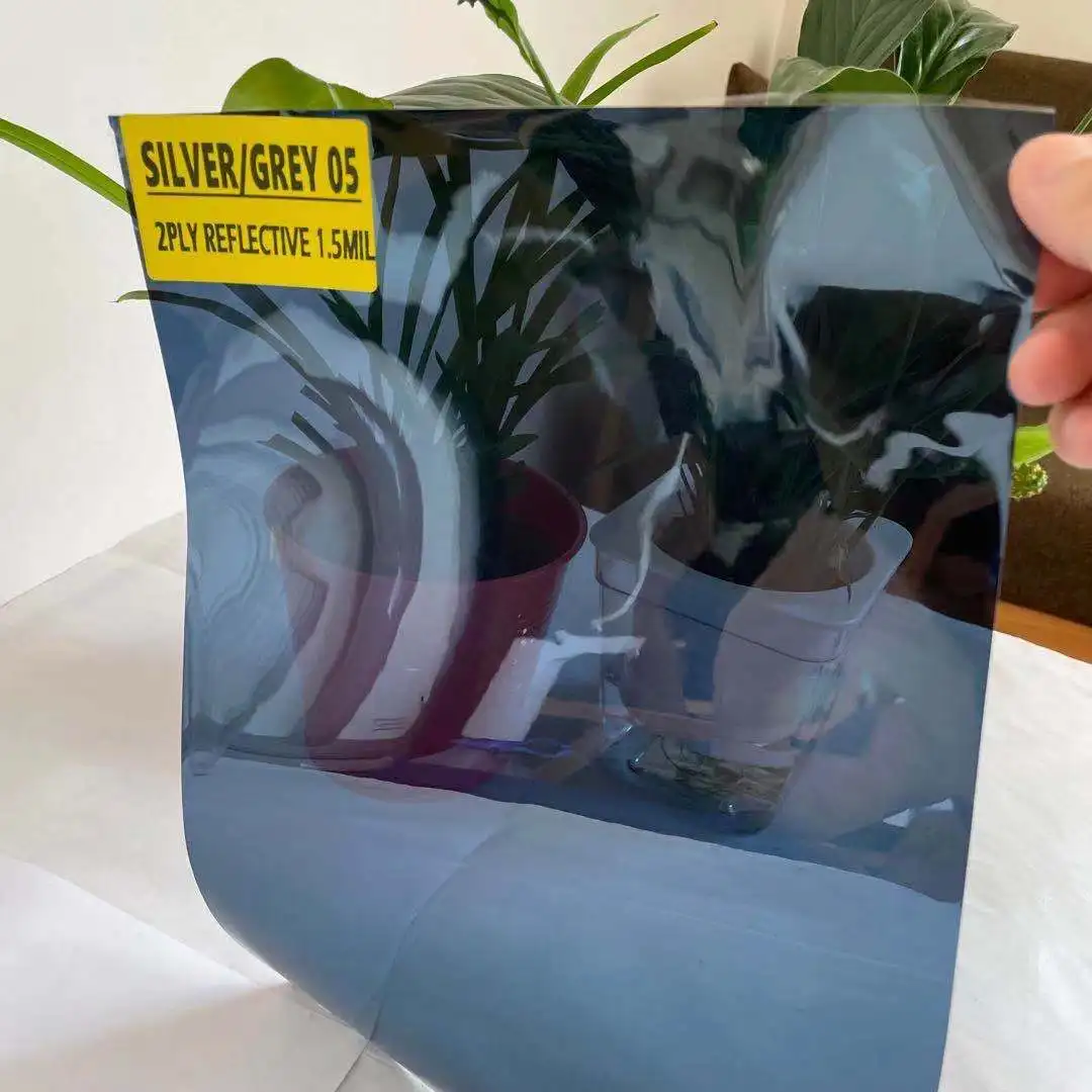 SILVER/GREY 05 VLT 10% IR CUT 75% BUILDING GLASS ARCHITECTURE COMMERCIAL RESIDENTIAL SILVER REFLECTIVE ARCHITECTURE FILM