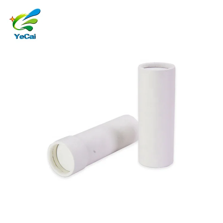 Custom Oval or round Natural Deodorant Stick Containers Packaging Eco Friendly Cardboard Twist Up Kraft Paper Tube