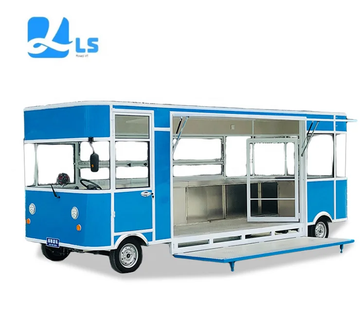Customized Electric Food Truck Street Kitchen Dining Car Ce Dot Approved Mobile Food Cart With Cooking Equipment