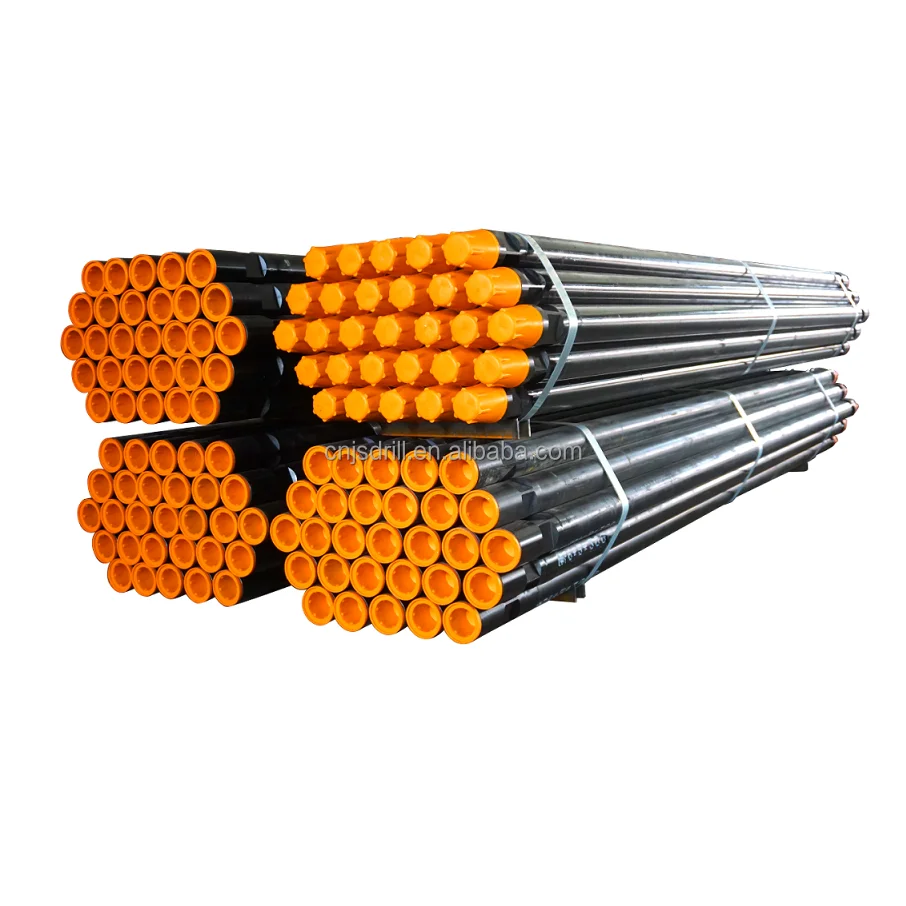 JSDRILL DTH Drill Pipe API Standard DTH Water Well Drill Rod 89mm 3Meter For Mining Blast