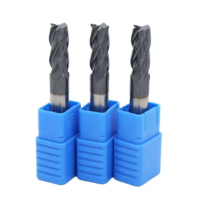 Anti-vibration Solid Carbide 4 Flute End Mill Up Cut End Milling Cutter