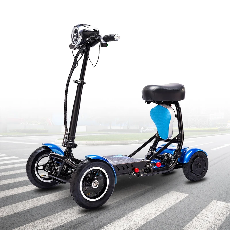 oem 4 wheel 2 person electric scooter adult folding 4 wheels scooter electric mobility scooter car power wheelchair for elderly