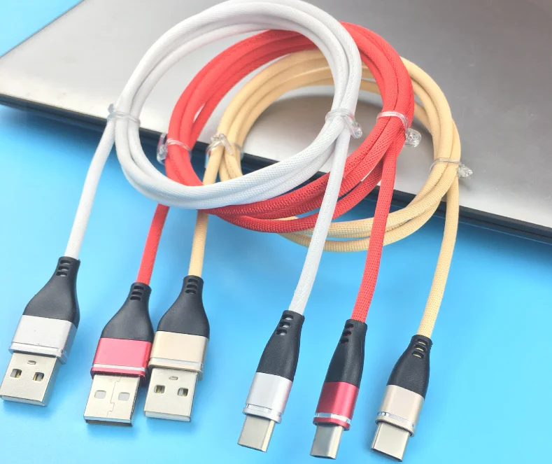 
Clearance sale for new style high quality weave cloth fast charging usb data cable 1m 3ft cables in stock for all kind cellphone 