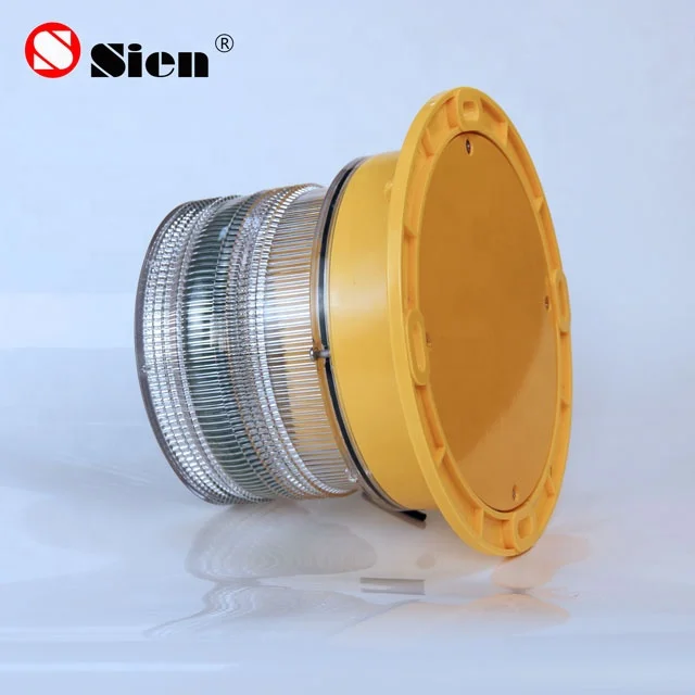 Harfol Building Tower 32cd Red Low Intensity Red Solar Obstruction Light/solar Aviation Lamp For Tower/ Solar Aviation Light