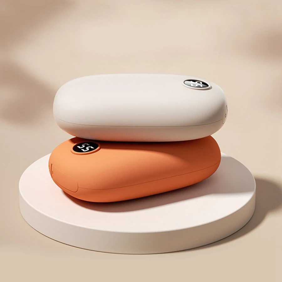 Promotional Product Hand Warm USB Powerbanks 6000mAh Portable 2-in-1 Mobile Power Bank Gift LOGO Wholesale