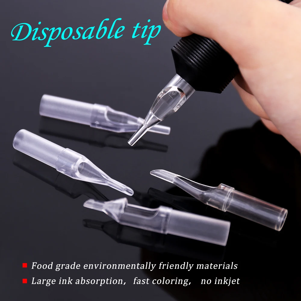 Blackbird Disposable Tattoo Tips Tubes Transparent Clear Tattoo Tips RT DT MFT FT Professional Permanent Body Art