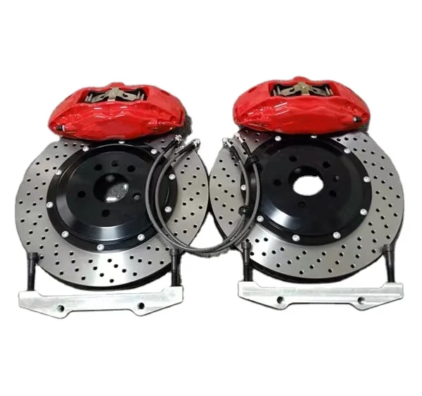 Jekit car high quality 4 pot Tesla caliper with 362x32 fit for Toyota previa front rim 19