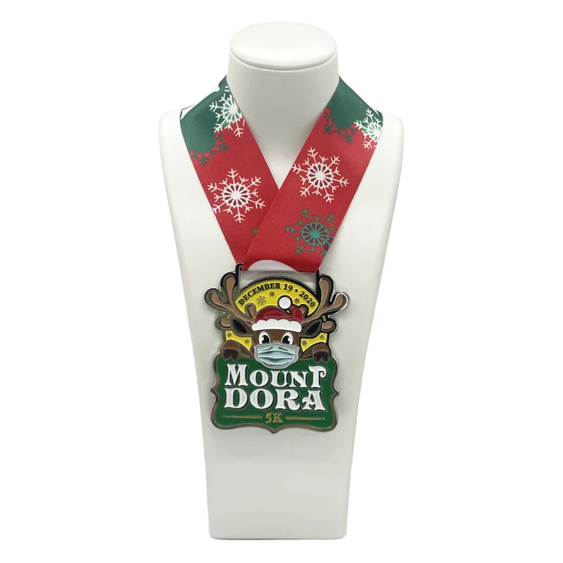 Limited Metal Medal Winter December Christmas Deer Custom Key Medals