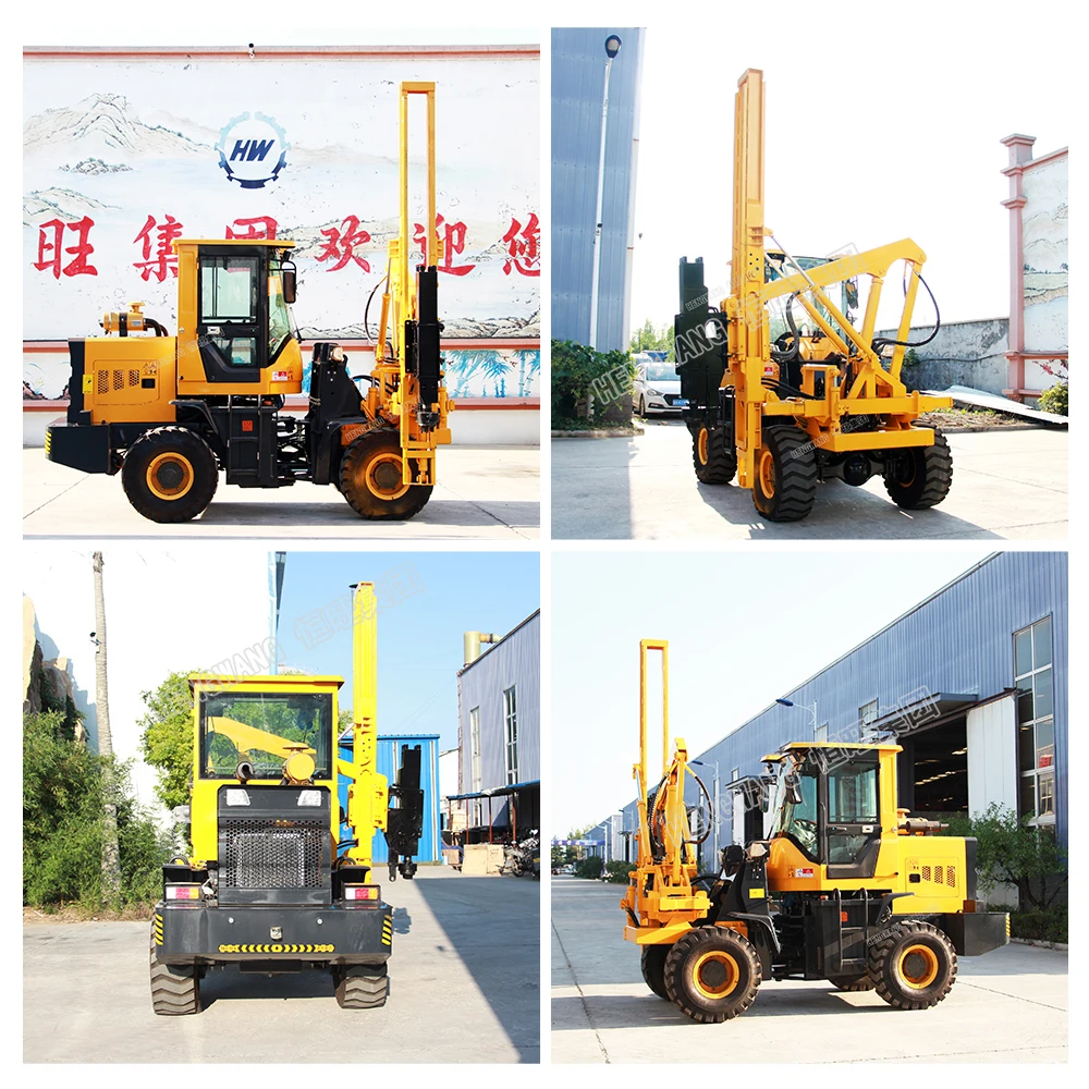 High Quality diesel Powered Fence Pile Driver Handheld Guardrail petrol Post Driver