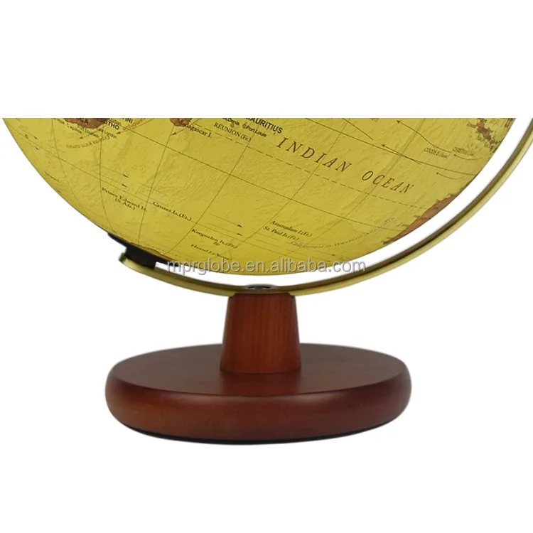 New Vintage World Globe With Stand Classical Design Rotating Earth Globe High Quality Desktop Earth Globe Vintage