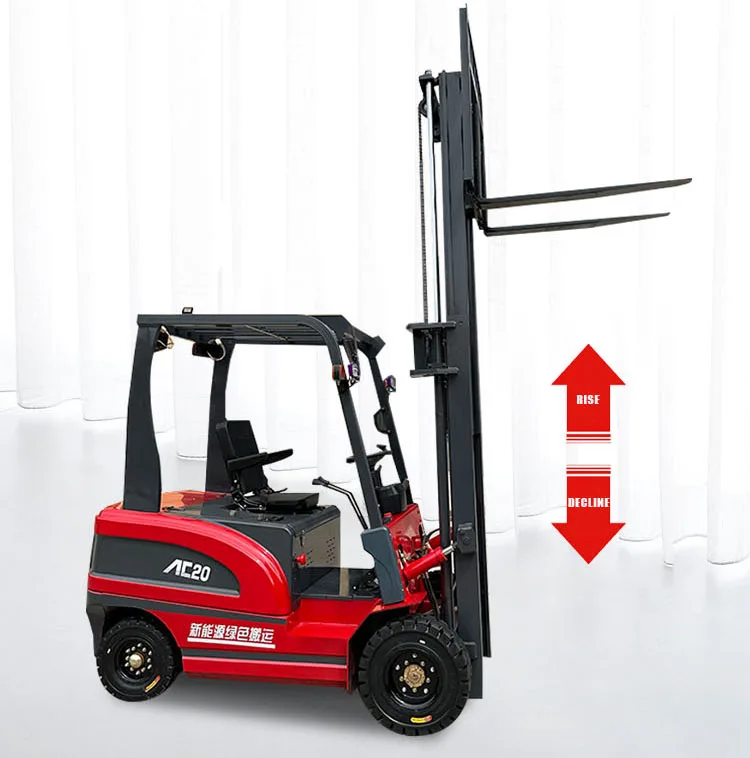 Small electric forklift self loading portable forklift electric stacker electric battery forklift