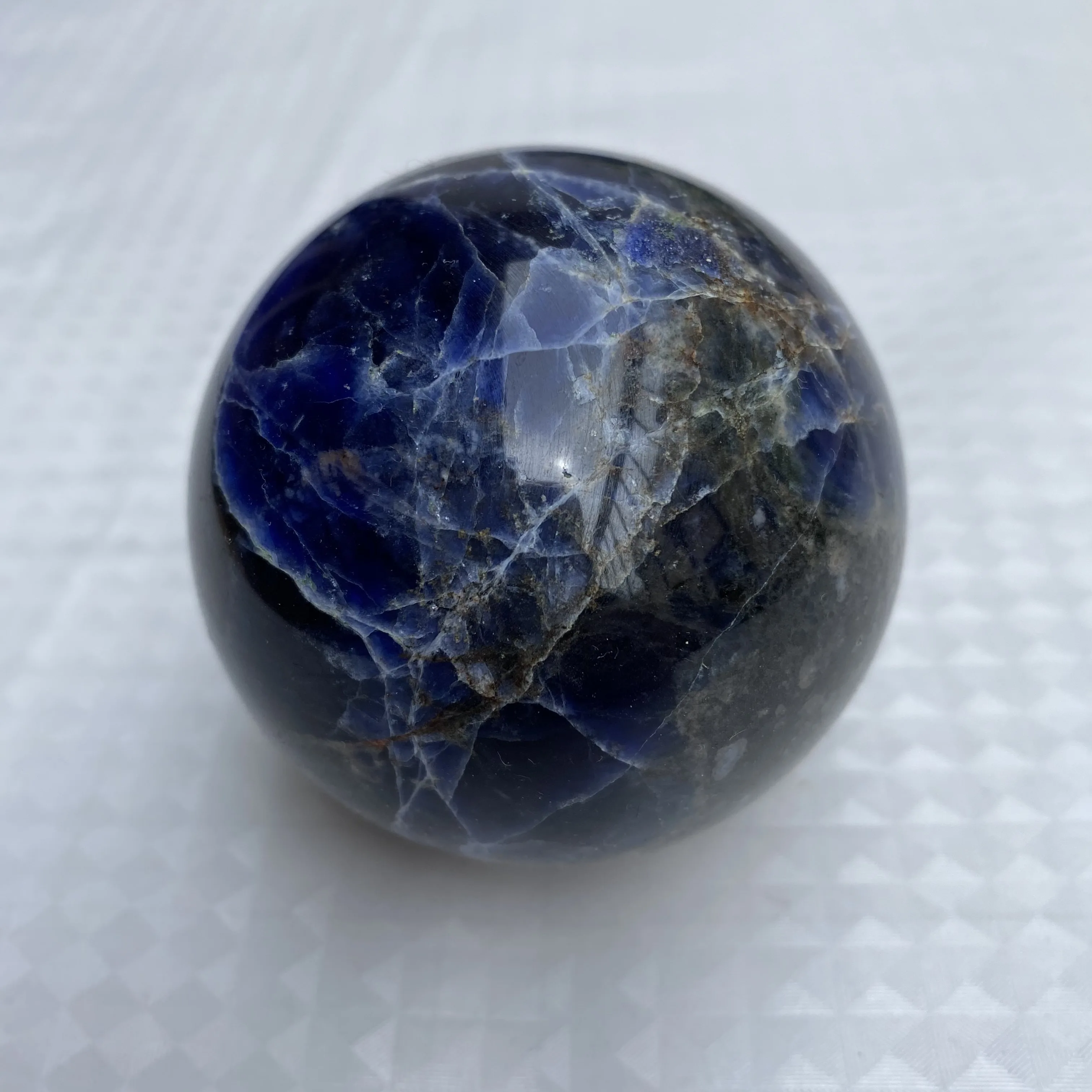 Natural Amethyst Round Single Sodalite Crystal Tower Point  Raw Stone Custom