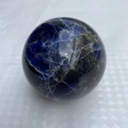 Natural Amethyst Round Single Sodalite Crystal Tower Point  Raw Stone Custom