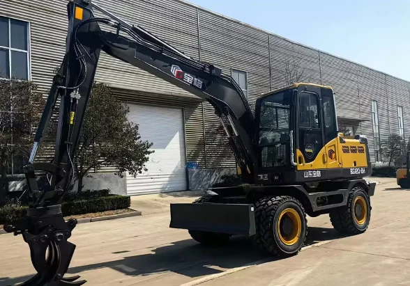 New Large LG110-8 13 Ton Hydraulic Excavator Mining Digger Machine With Rubber Wheel Excavators For Sale