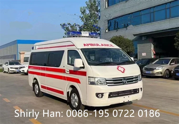FOTON 4x2 правостороннее рулевое колесо скорой помощи машина передача пациента ICU
