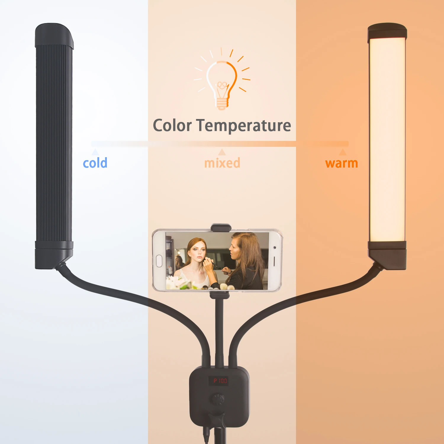 
fosoto Multimedia Extreme With Selfie Function photographic Lighting Led Video light Lamp Ring With Tripod For Makeup Youtube 