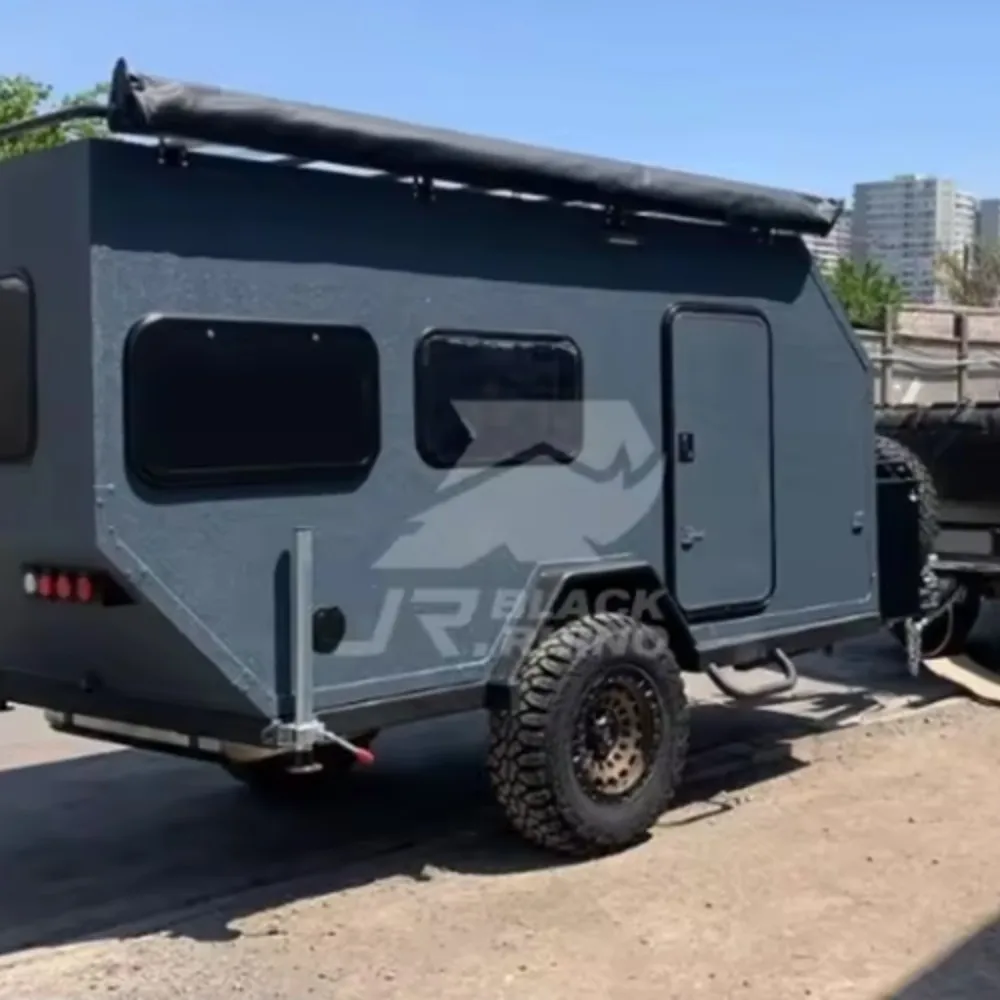 high quality Most popular rv trailer camper 4x4 expedition camper camper mini van with roof rack