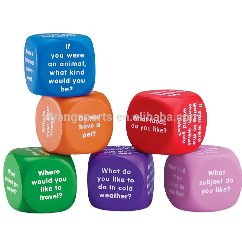 Factory Custom Large Foam Dice Dices Printed Six Sides 15Cm Dice Yoga Cube Family Sensory Game Exercise Accessories Sport Toys