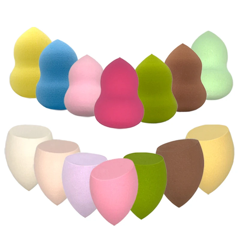 Shape Makeup Fine Different Cute Purple Arrival Applicator Set Latex Sponge Puff Soft Blender Egg Powder Free Foundation Facial