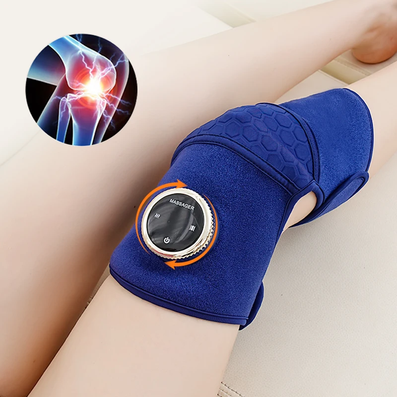 New Electric Vibrating And Air Compression Knee Care Massager Cordless Pneumatic Knee Joint Massager With Heat